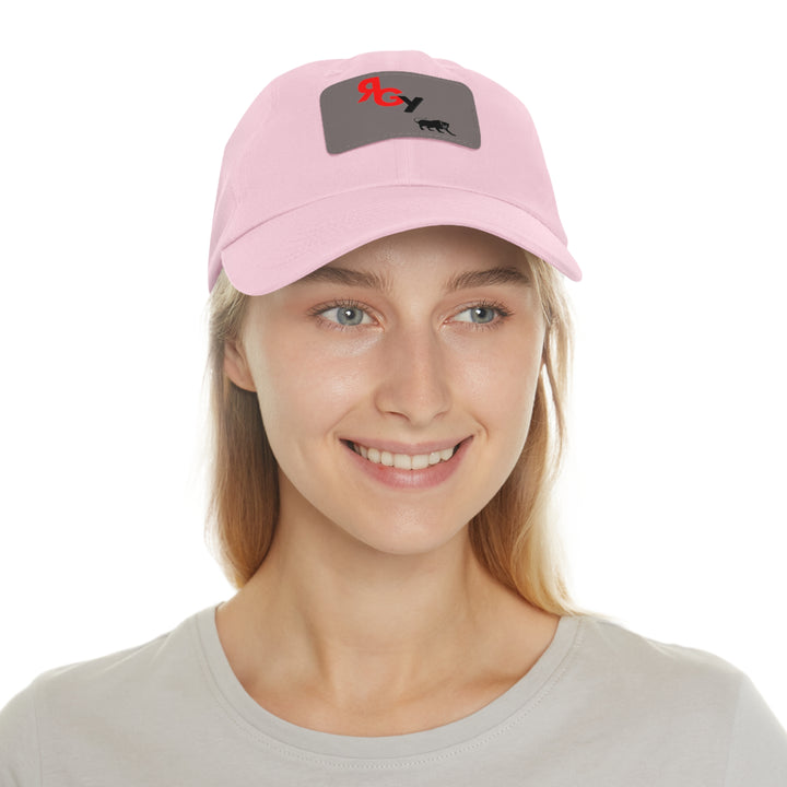 Casual Dad Hat with Leather Patch - RGY Design