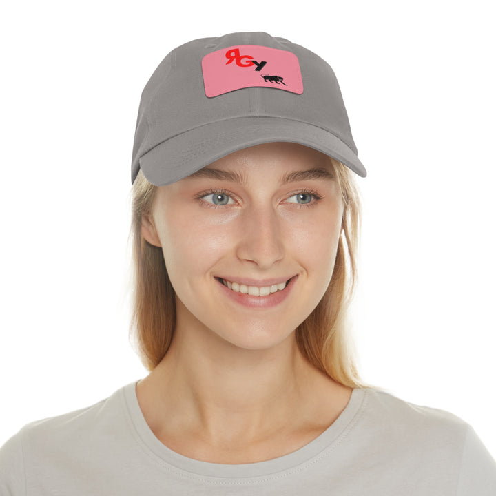 Casual Dad Hat with Leather Patch - RGY Design