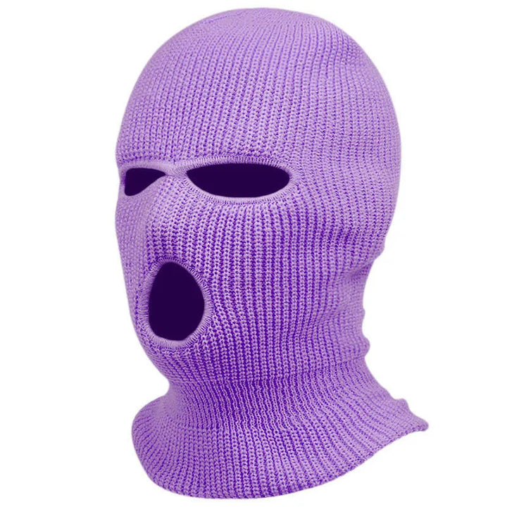 Custom Balaclava Text Logo Name Embroidery 3-Hole