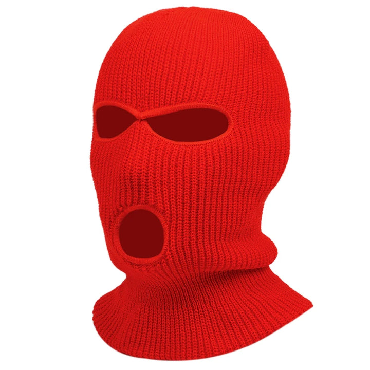 Custom Balaclava Text Logo Name Embroidery 3-Hole