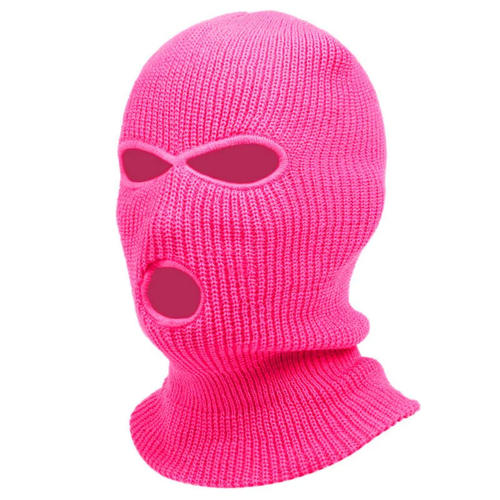 Custom Balaclava Text Logo Name Embroidery 3-Hole